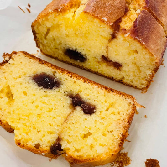 茹であずき入り簡単小倉パウンドケーキ