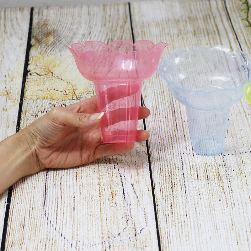 業務用かき氷用プラカップ 430cc 聖火カップ ピンク(レッド 赤)300個セット【メーカー直送】花型 業務用使い捨て食器 うつわ お祭り 氷カップ 学園祭 文化祭 こども祭り 盆祭り 大容量