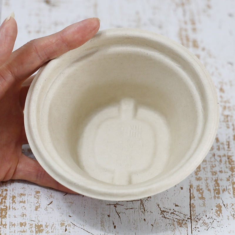 sabert バガス 再生紙製容器 SBT-8oz パルプモールドスープカップ 1000個セット(サトウキビの搾りカスから再生された堆肥可能なパルプ製)業務用 大容量 (メーカー直送品)