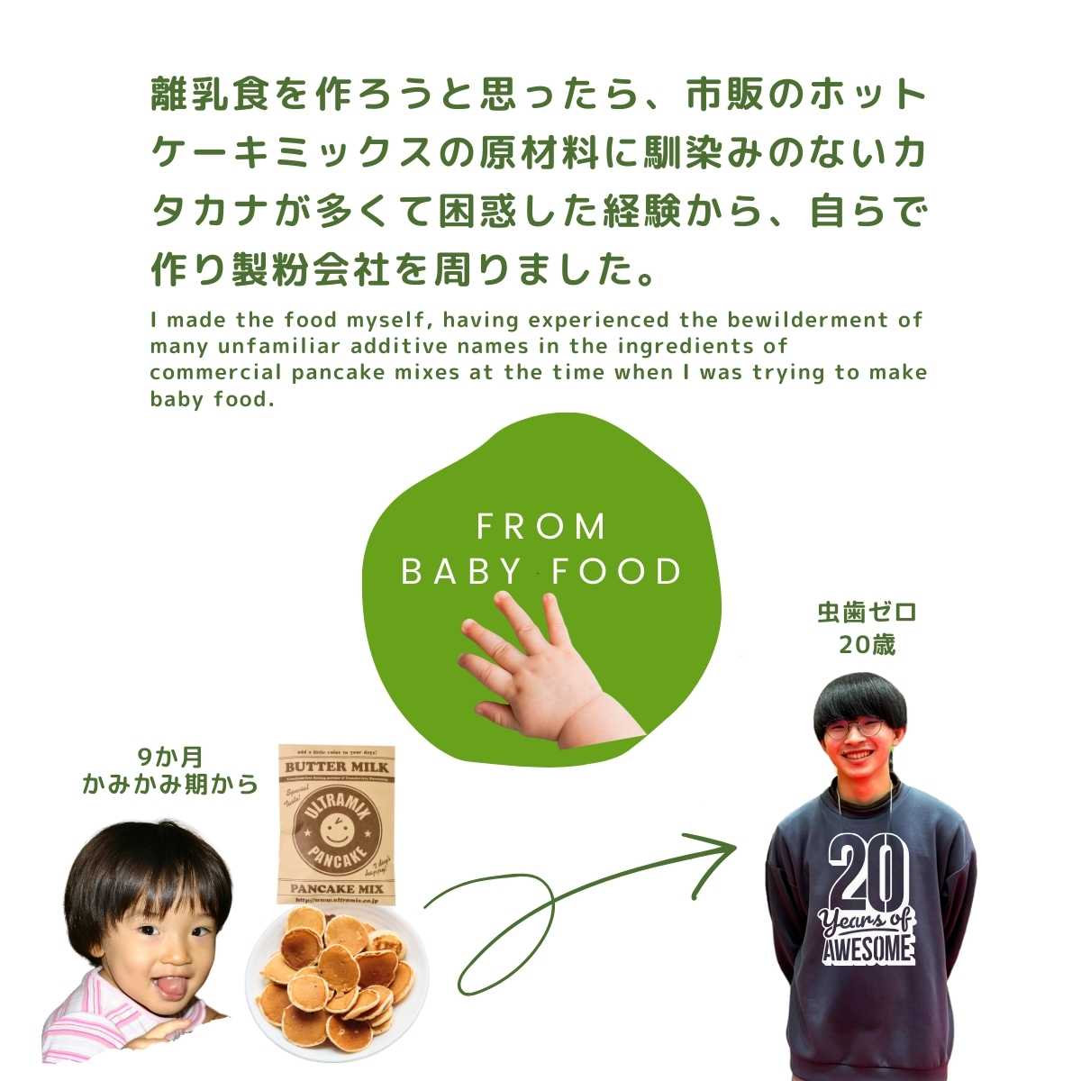 ウルトラミックス パンケーキミックス 200g×2袋 & パンケーキ専用 鉄フライパン 20cm & タワーシリコンお玉 4点 セット 有機フッ素化合物(PFAS)不使用 錆防止加工済 から焼き不要 PFASフリー