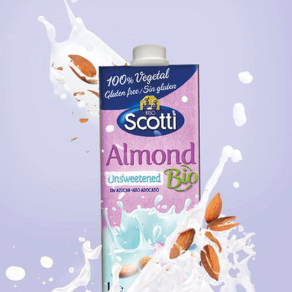 スコッティ Scotti 有機グルテンフリー アーモンドミルク 甘味料無し 1L ×10本 業務用 アーモンドミルク   植物性ミルク ノンシュガー 有機JAS認定  EU有機認証 イタリア産