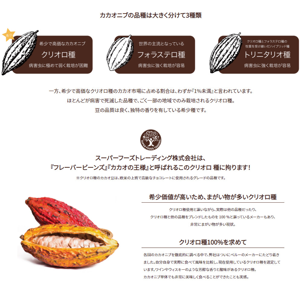 オーガニック クリオロ カカオニブ 1Kg 有機JAS認証 業務用 クリオロ種 カカオ100% ブラックチョコレート(メーカー直送品)