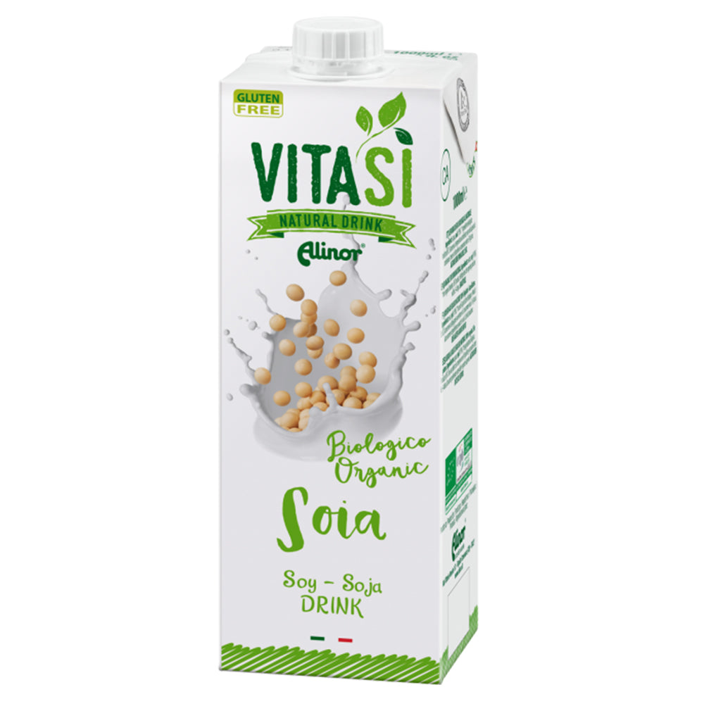 ビタシ オーガニック ソイミルク 1L (1,000ml)× 10本セット VITASI Alinor spa 有機 有機JAS認定 豆乳 ノンシュガー 1L オーガニック 植物ドリンク(メーカー直送 離島・沖縄除く)