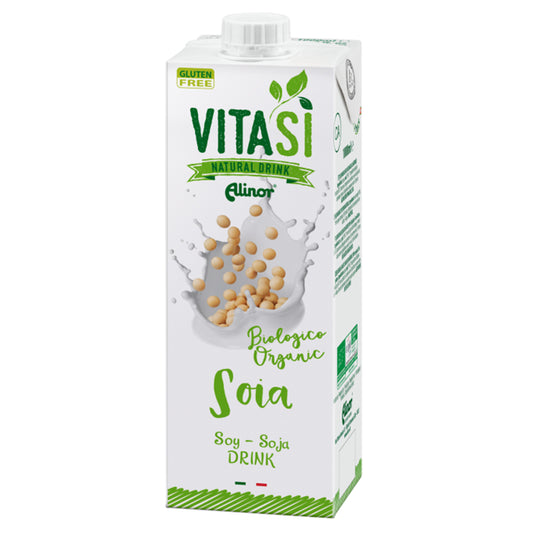 ビタシ オーガニック ソイミルク  1L （1,000ｍｌ）× 10本セット VITASI  Alinor spa  有機 有機JAS認定  豆乳 ノンシュガー 1L   オーガニック 植物ドリンク（メーカー直送 離島・沖縄除く）