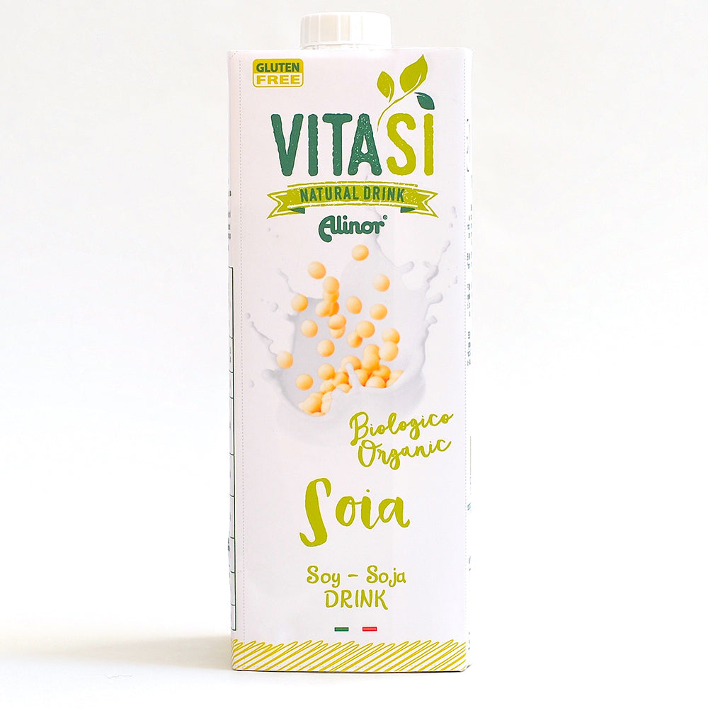 ビタシ オーガニック ソイミルク 1L (1,000ml)× 10本セット VITASI Alinor spa 有機 有機JAS認定 豆乳 ノンシュガー 1L オーガニック 植物ドリンク(メーカー直送 離島・沖縄除く)