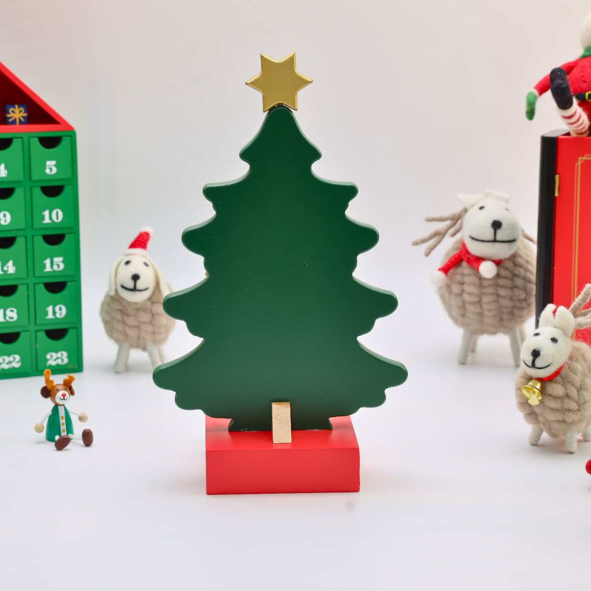 クリスマスツリー 木製 アドベントツリー クリスマスツリー型 アドベントカレンダー クリスマス 飾り デコレーション 装飾 ツリー 木製ツリー サンタ スノーマン 北欧 クリスマス ギフト おもちゃ 玩具 木製 北欧 インテリア