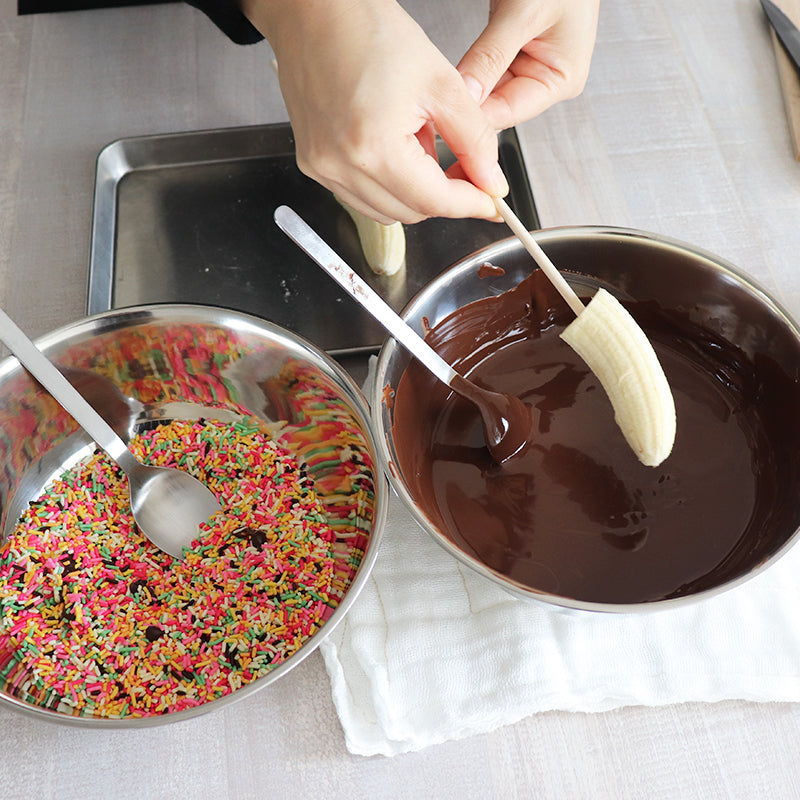 ウルトラミックス 早くキレイに固まるチョコレートでチョコバナナ100本作れるセット(棒+ミックスチョコ付)【夏期クール】 チョコバナナ お祭り 学園祭 夏祭り 文化祭 保護者会 屋台 簡単 キット