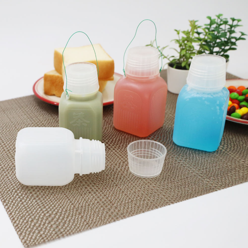 駅弁のレトロお茶 容器 蓋つき 持ち手つき 230ml × 500個セット 昭和レトロ水筒 灌仏会 花まつり 甘茶 業務用 駅弁 お弁当 寿司弁当 お茶 ケース 入れもの ミニコップ付き