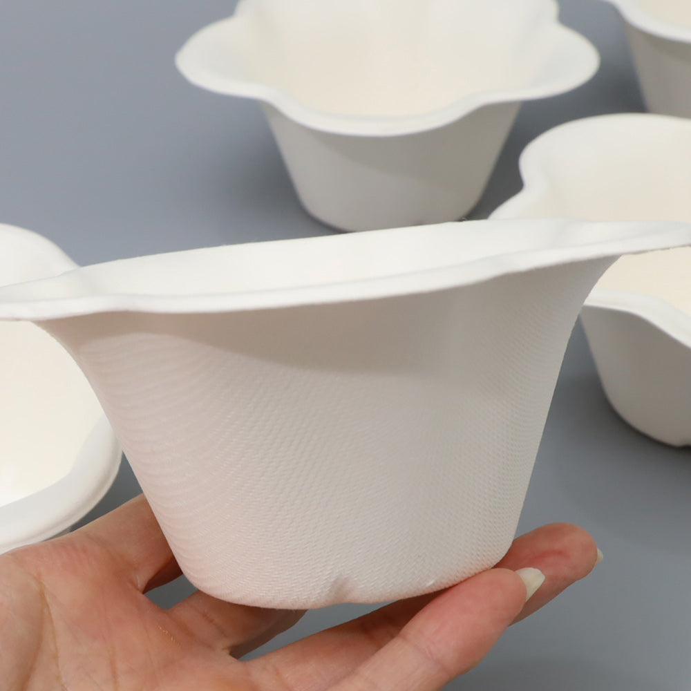 かき氷用 カップ パンジーカップ パルプモールド製(800個入り)紙カップ【メーカー直送】業務用 自然素材 紙製 花型 使い捨て食器 うつわ お祭り 氷カップ 学園祭 文化祭 こども祭り 盆祭り