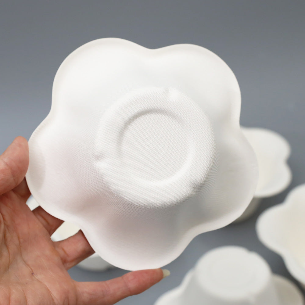 かき氷用 カップ パンジーカップ パルプモールド製(800個入り)紙カップ【メーカー直送】業務用 自然素材 紙製 花型 使い捨て食器 うつわ お祭り 氷カップ 学園祭 文化祭 こども祭り 盆祭り