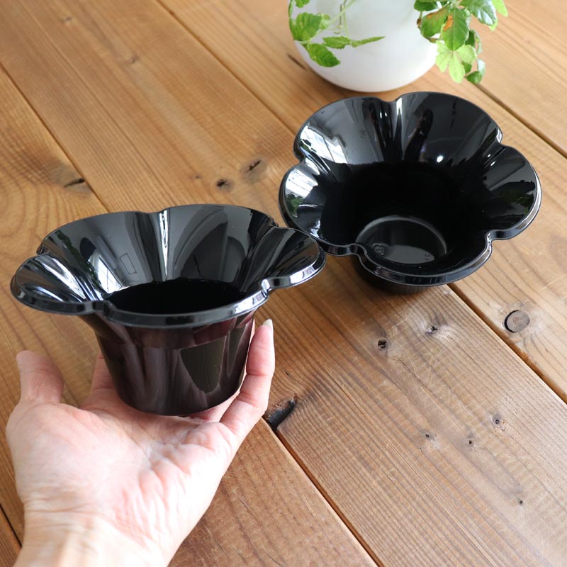 業務用かき氷用プラカップ パンジーカップ 黒 ブラック (800個入り)【メーカー直送】 花型 業務用使い捨て食器 うつわ お祭り 氷カップ 学園祭 文化祭 こども祭り 盆祭り