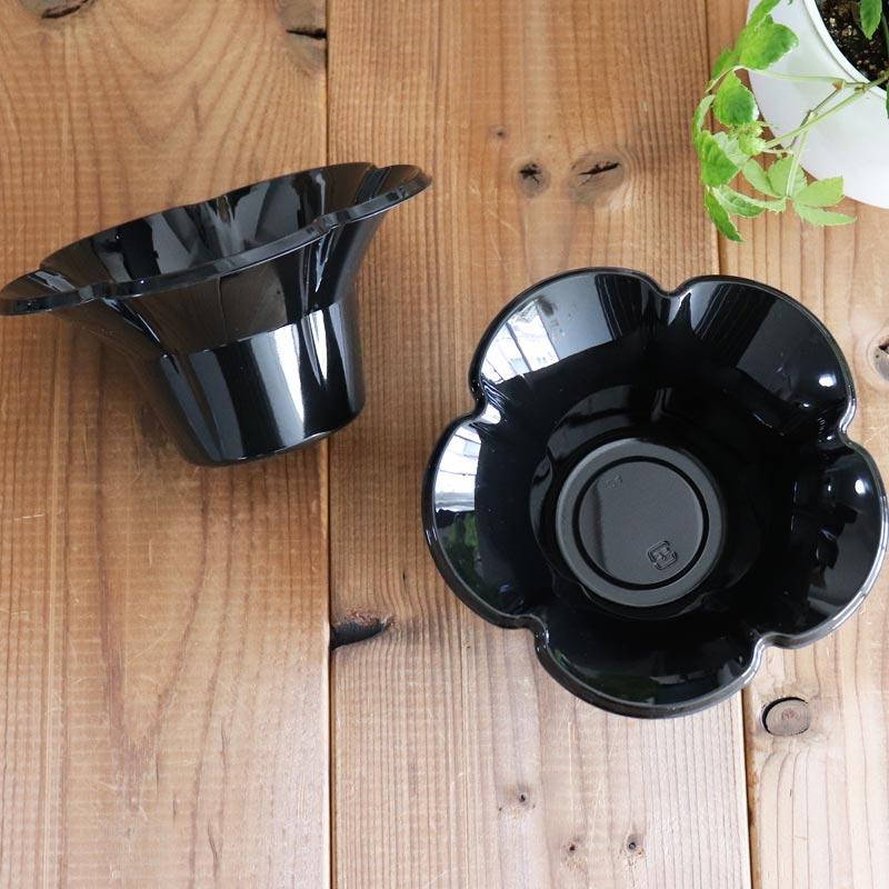 業務用かき氷用プラカップ パンジーカップ 黒 ブラック (800個入り)【メーカー直送】 花型 業務用使い捨て食器 うつわ お祭り 氷カップ 学園祭 文化祭 こども祭り 盆祭り