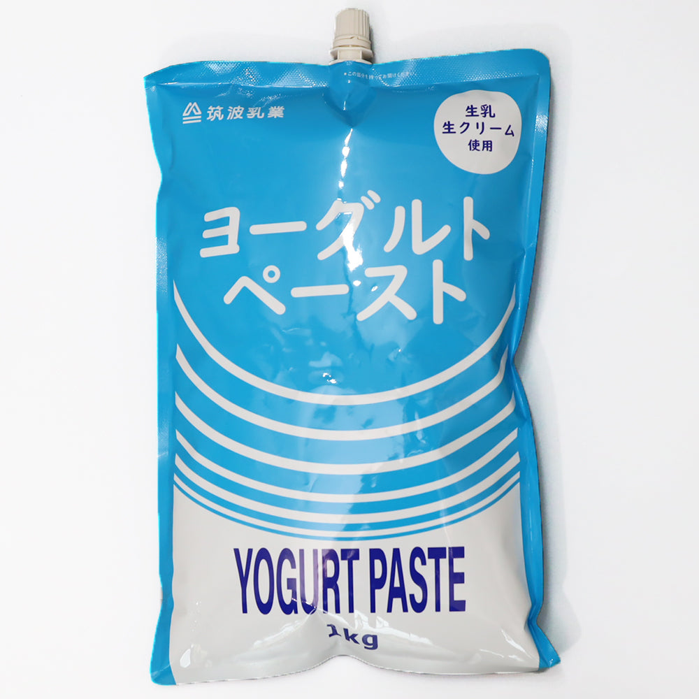 筑波乳業 ツクバヨーグルトペースト 1kg ×12個 ヨーグルト ヨーグルトペースト 生乳 生クリーム 業務用 トッピング 原料 プロ用 かき氷 シロップ 氷 氷みつ ラッシー 生乳