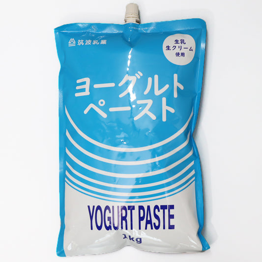 筑波乳業 ツクバヨーグルトペースト 1kg ×12個 ヨーグルト ヨーグルトペースト 生乳 生クリーム 業務用 トッピング 原料 プロ用 かき氷 シロップ 氷 氷みつ ラッシー 生乳