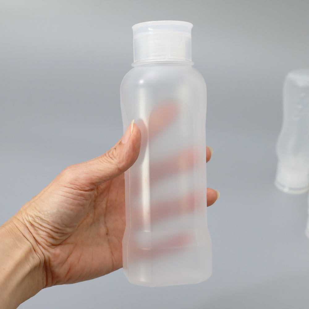 はちみつボトル 容器 下向き自立ボトル 無地 蓋つき 360ml 126個セット【メーカー直送】業務用 ケチャップボトル チョコソース メープルシロップ 蜂蜜 倒立 ボトル キャップ付き