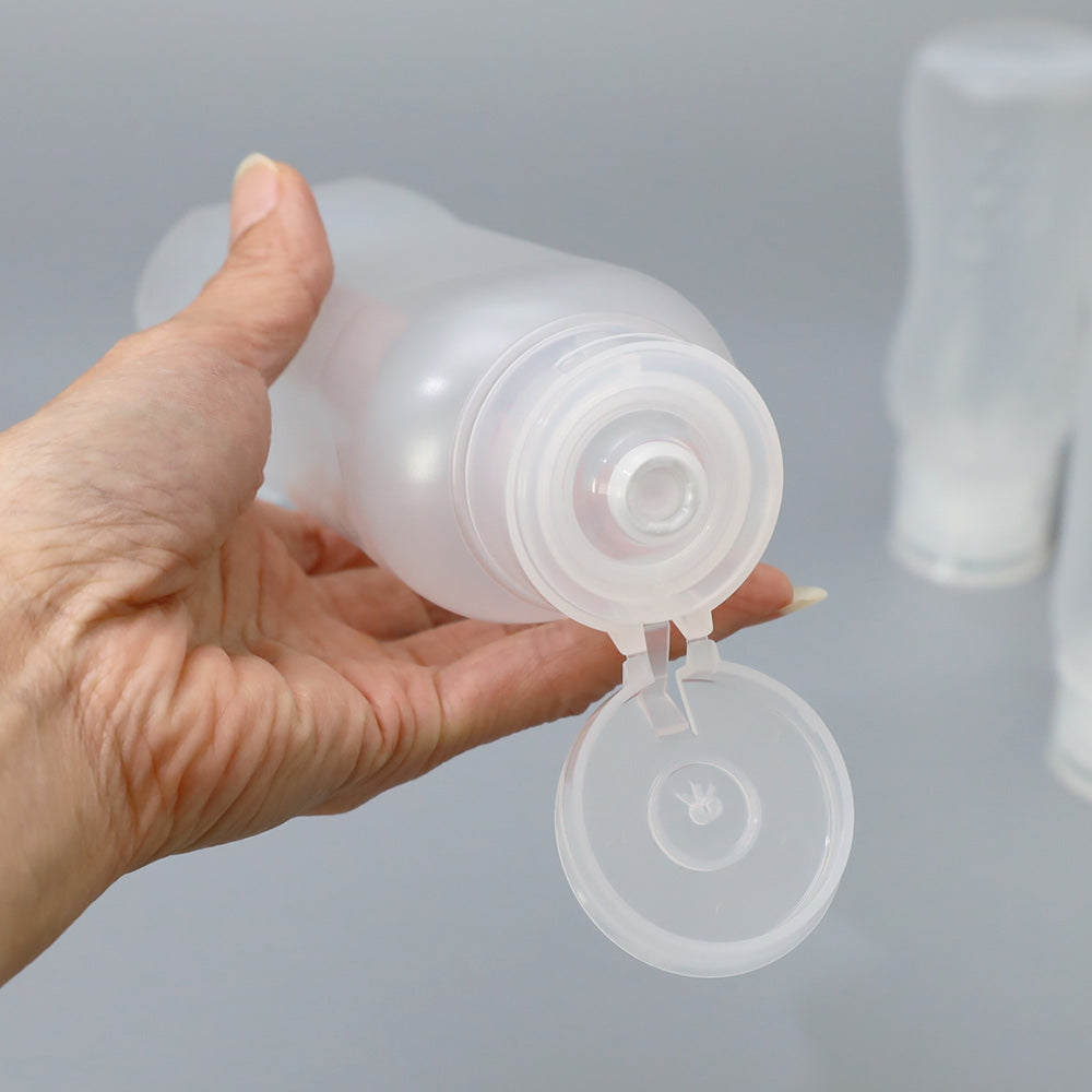 はちみつボトル 容器 下向き自立ボトル 無地 蓋つき 360ml 126個セット【メーカー直送】業務用 ケチャップボトル チョコソース メープルシロップ 蜂蜜 倒立 ボトル キャップ付き