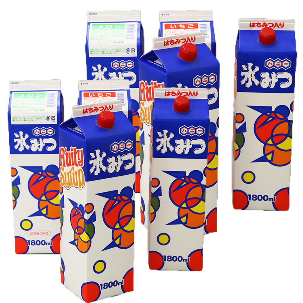 かき氷シロップセットC 業務用 1.8L かきごおり 氷 シロップ 氷みつ 氷蜜 ソルティライチ/杏仁豆腐/いちご/メロン/ セット