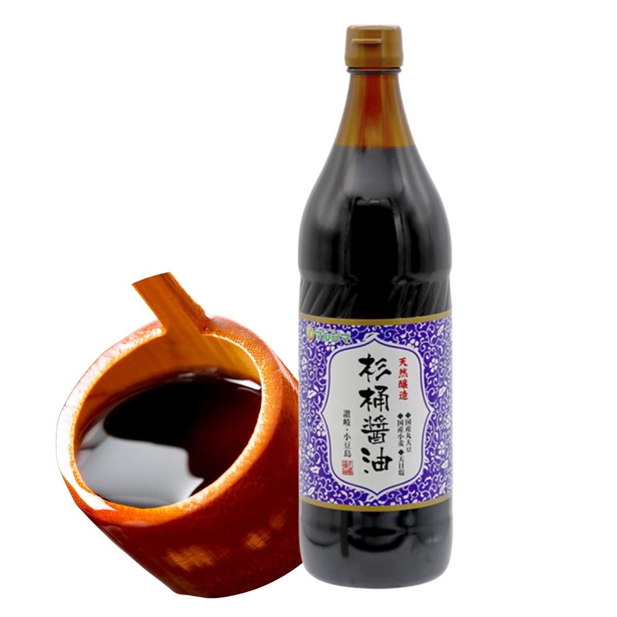 マルシマ 天然醸造 杉桶醤油 杉桶 業務用 純正食品マルシマ 広島 尾道 しょうゆ 醤油 一升瓶 小豆島(メーカー直送)