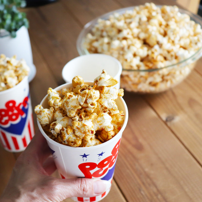 送料無料 USAポップコーンカップ アメリカン 18オンス 545ml 500枚入 Mサイズ 円筒形 カップ型 ポップコーンケース テイクアウト