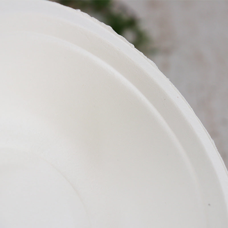バガス 再生紙製容器 バガスモールドボール （350ｍｌ）直径135×47ｈ 1200個セット （サトウキビの搾りカスから再生された堆肥可能なパルプ製）業務用　大容量 （メーカー直送品）