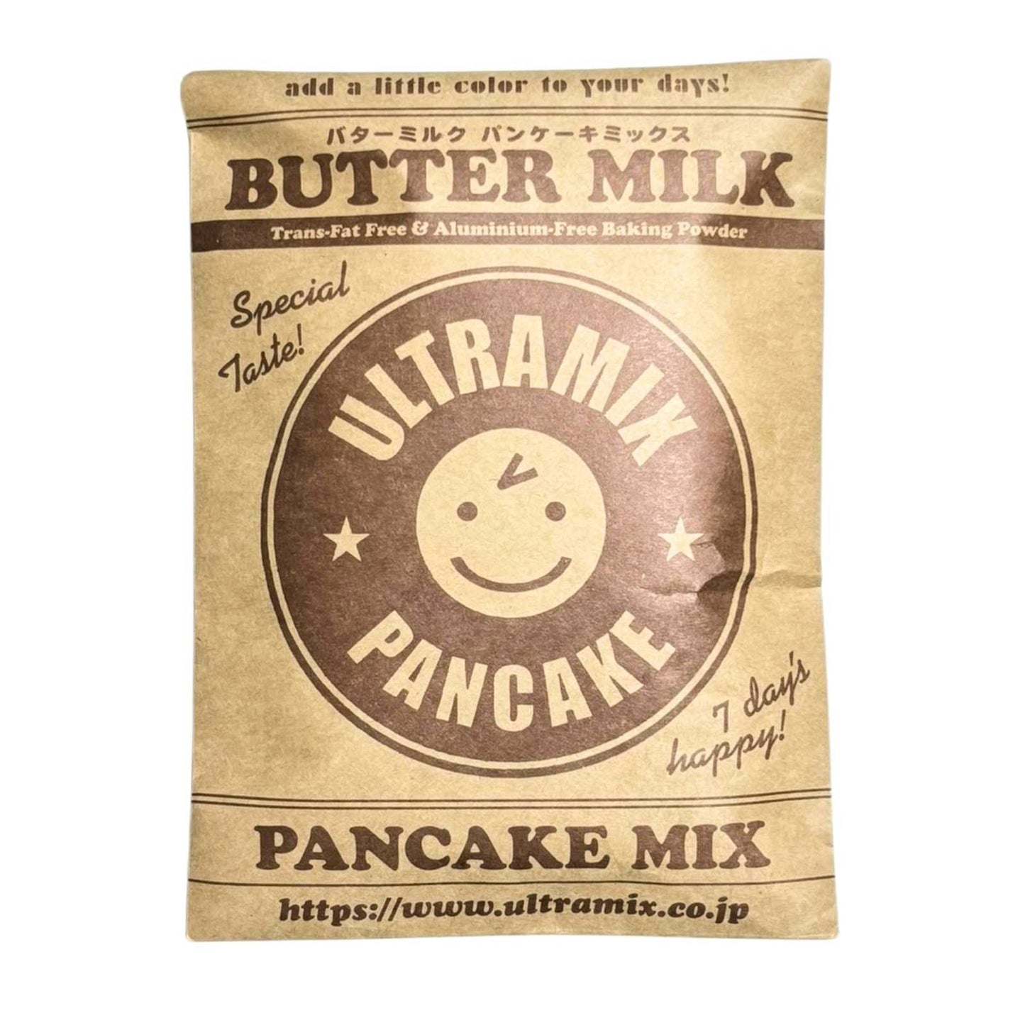 ULTRAMIX Pancake Mix 200g x 2 bags &amp; Pancake Iron Frying Pan 20cm 3-piece set Free of PFAS (organic fluorine compounds) Rust-resistant No pre-cooking required PFAS-free