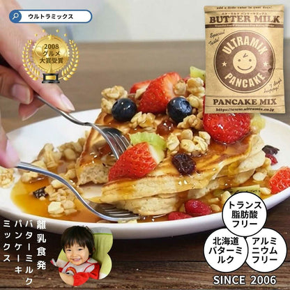 ULTRAMIX 奥特蜜可丝 松饼粉 北海道酪乳松饼粉 200 克 不含反式脂肪酸 不含铝 膨松剂